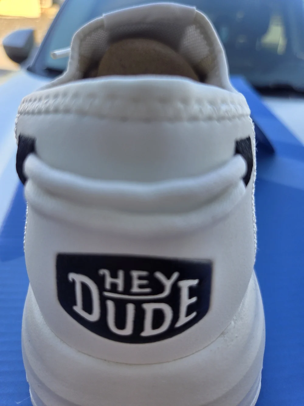 Light Beige Knit Sirocco Slip-On Hey DUDE with White Sole